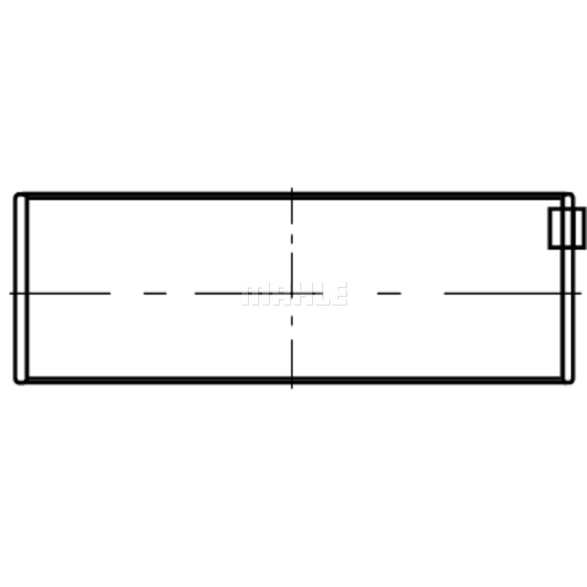 Runkolaakeri MAHLE 001 HL 20044 050