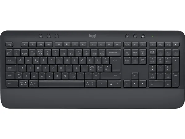 Logitech Signature K650 - Graphite - ND - Näppäimistö - Pohjoismainen - Musta
