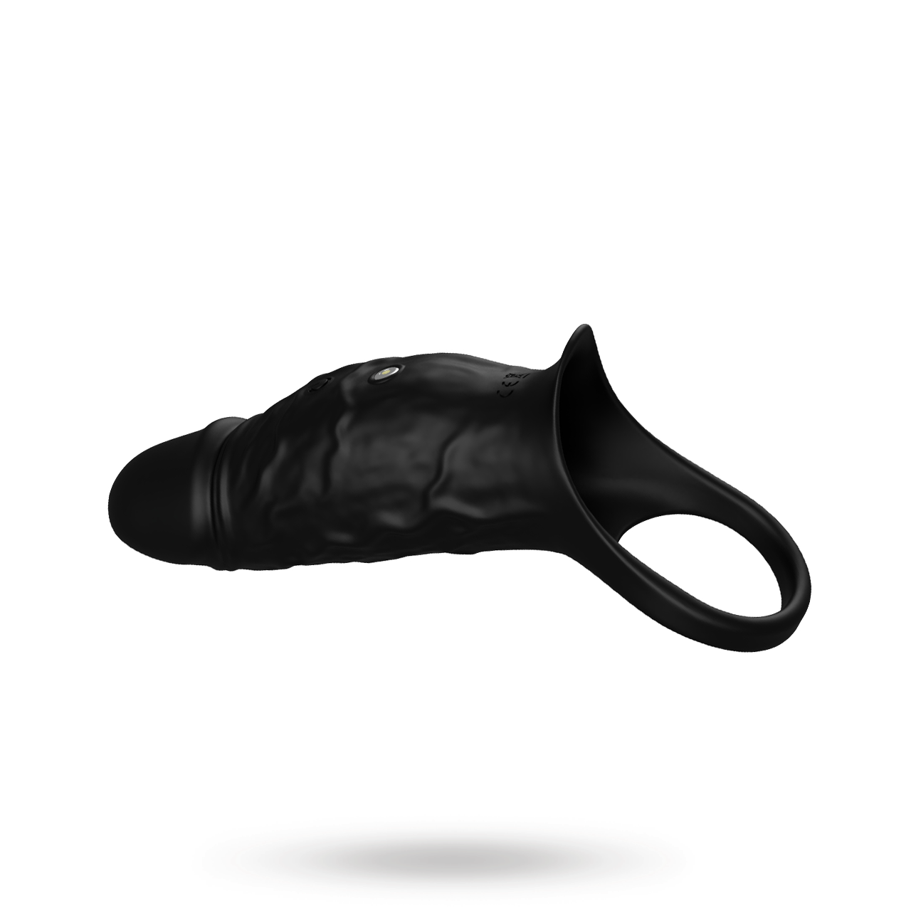 Vibrating Cock Sleeve Black Värisevä peniksenpidentäjä