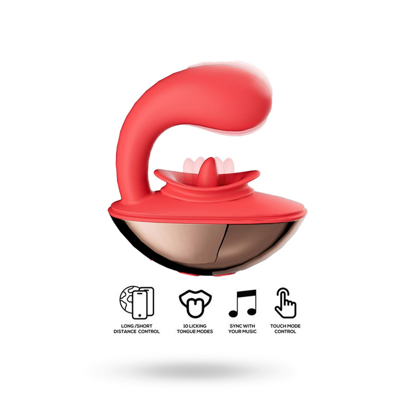 Rondy Vibrating & Licking Tongue With App Vibraattori