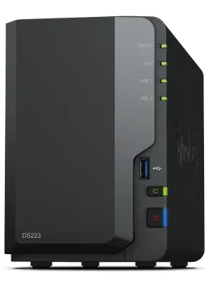 Synology Disk Station DS223 - NAS-palvelin - RAID 0, 1, 5, 10, JBOD - iSCSI-tuki