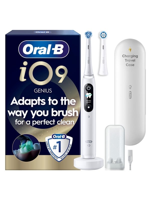 Oral-B Sähköhammasharja iO9 White Alabaster + 1 Extra Refill