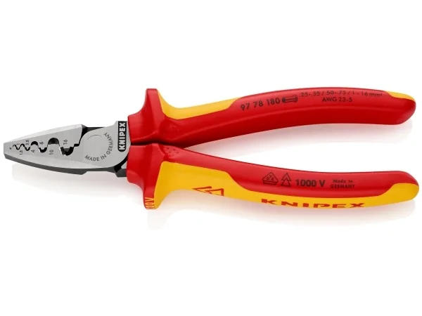 KNIPEX-puristuspihdit kaapeliläpivientejä varten, 180 mm