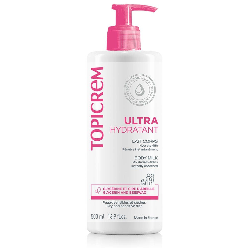 Topicrem Ultra-Moisturizing Body Milk Sensitive Skin 500ml