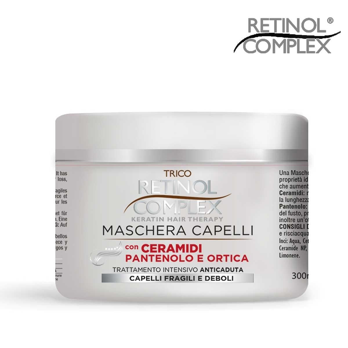 Keratin Complex Naamio 500 Ml Hiustenlähdön ehkäisyyn keraamideilla, pantenolilla ja nokkosella