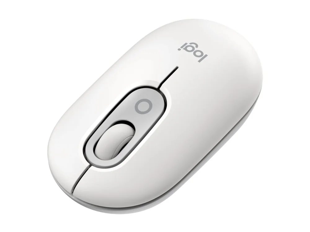 Logitech POP, Molempikätinen, Optinen, Bluetooth, 4000 DPI, Valkoinen