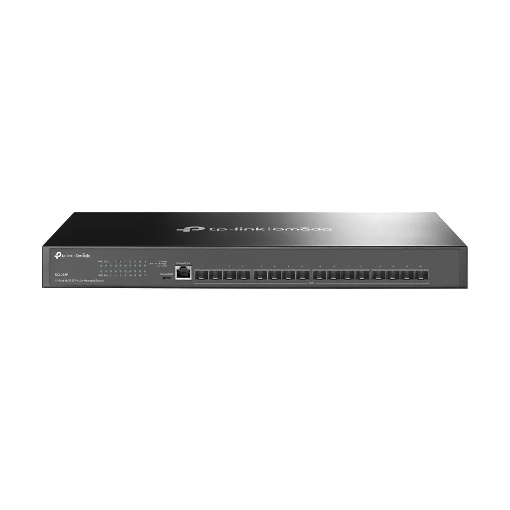 TP-Link Omada SX3016F - Hallittava kytkin, musta
