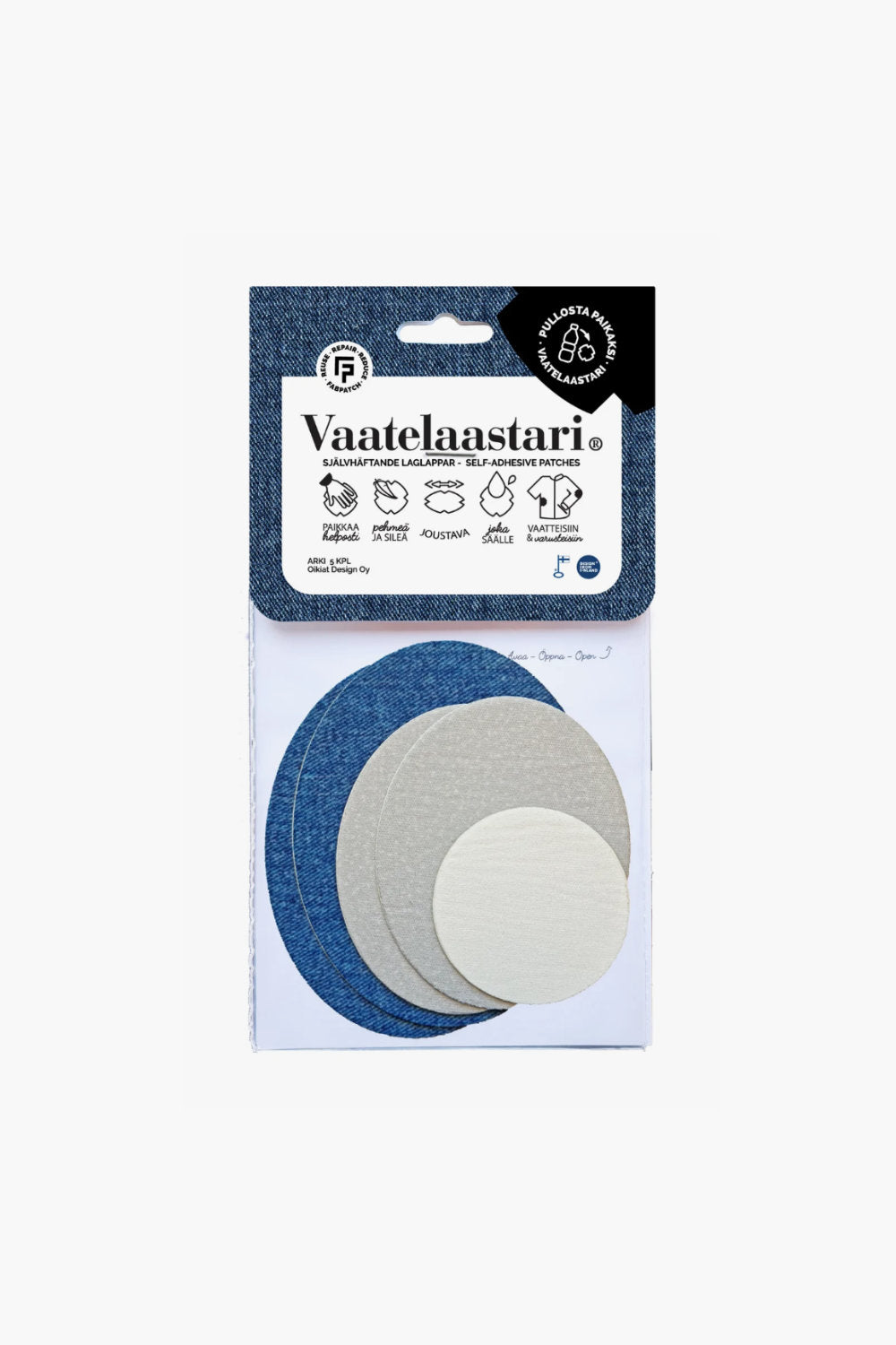 FabPatch Vaatelaastari korjaus
