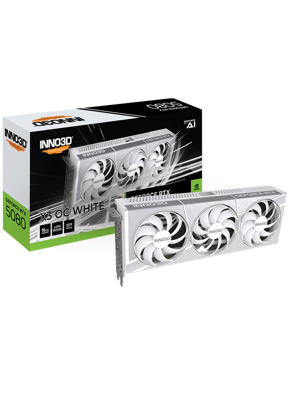 Inno3D GeForce RTX 5080 X3 OC White 16 Gt -näytönohjain