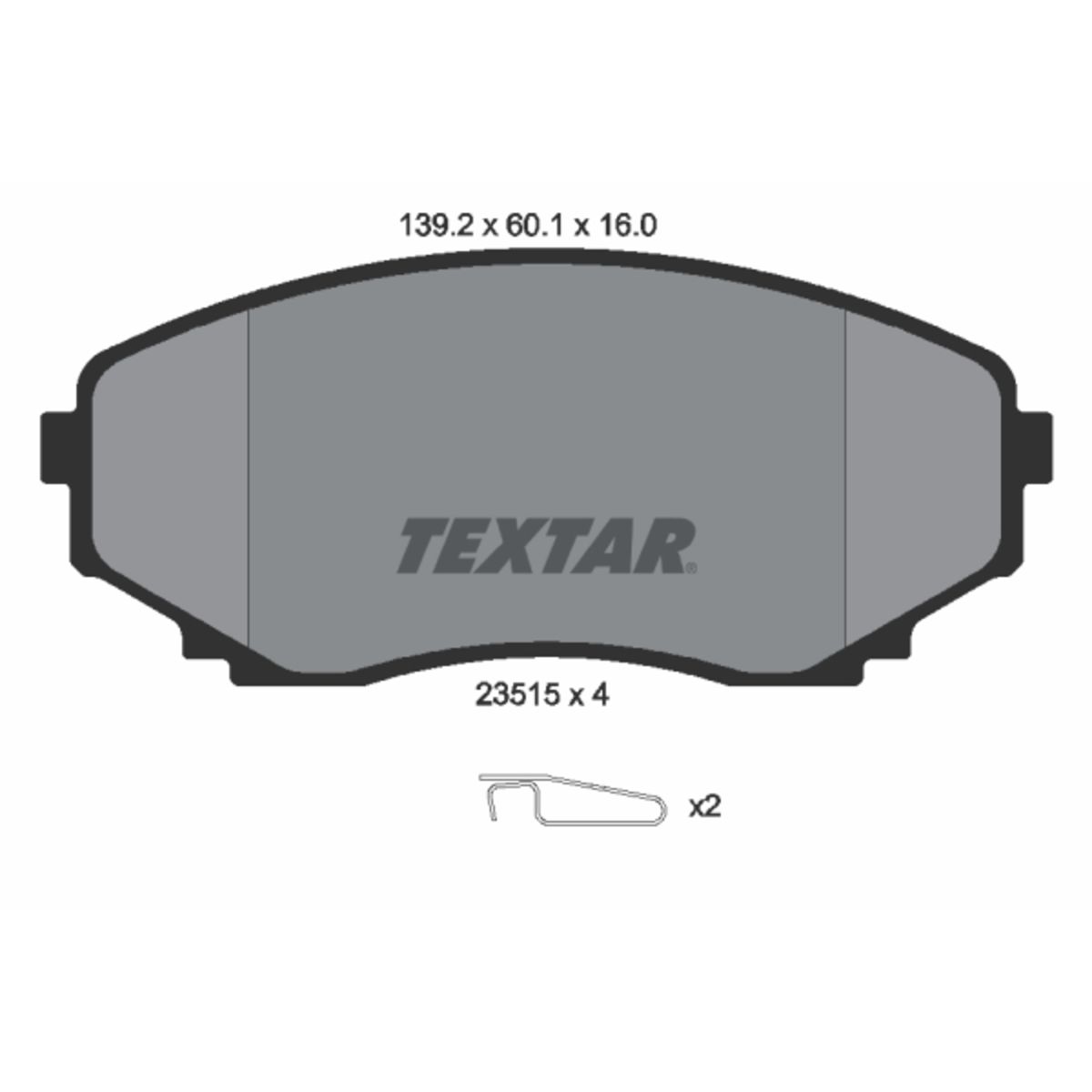 Jarrupalat, levyjarru TEXTAR 2351501
