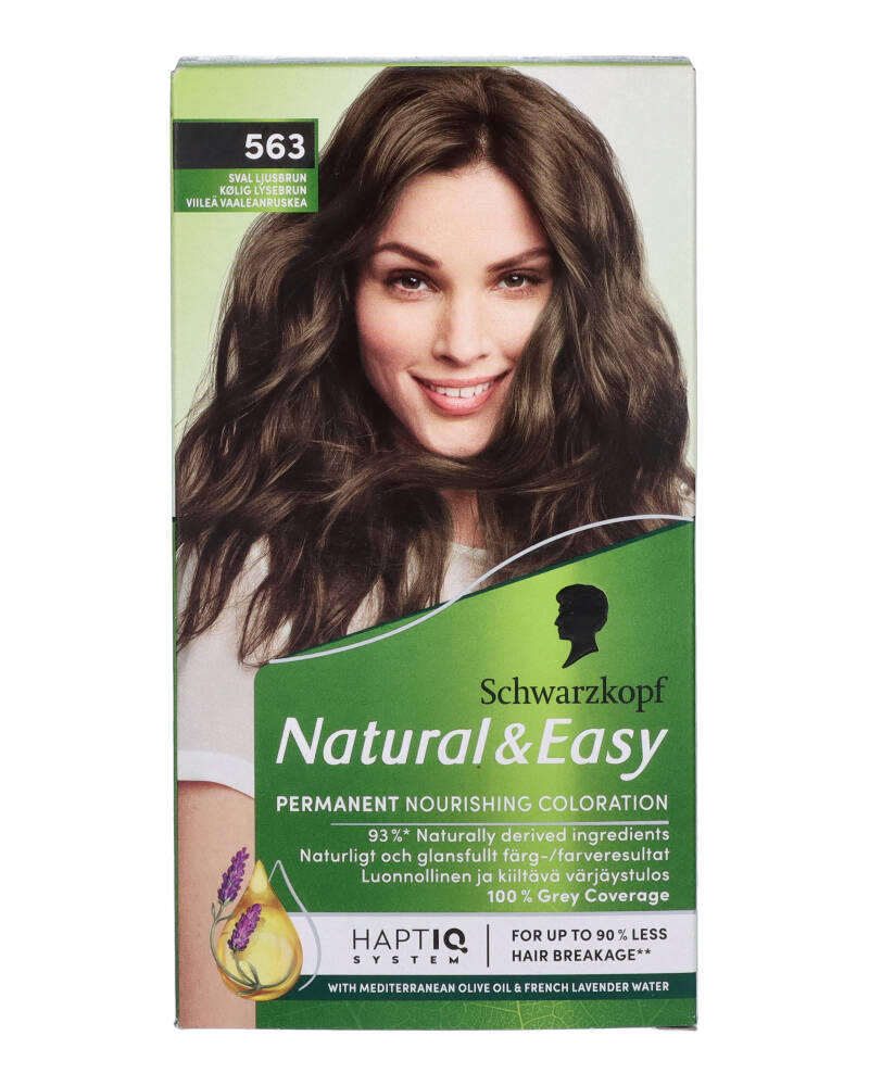 Schwarzkopf Natural & Easy Hair Color 563 Sval Ljusbrun