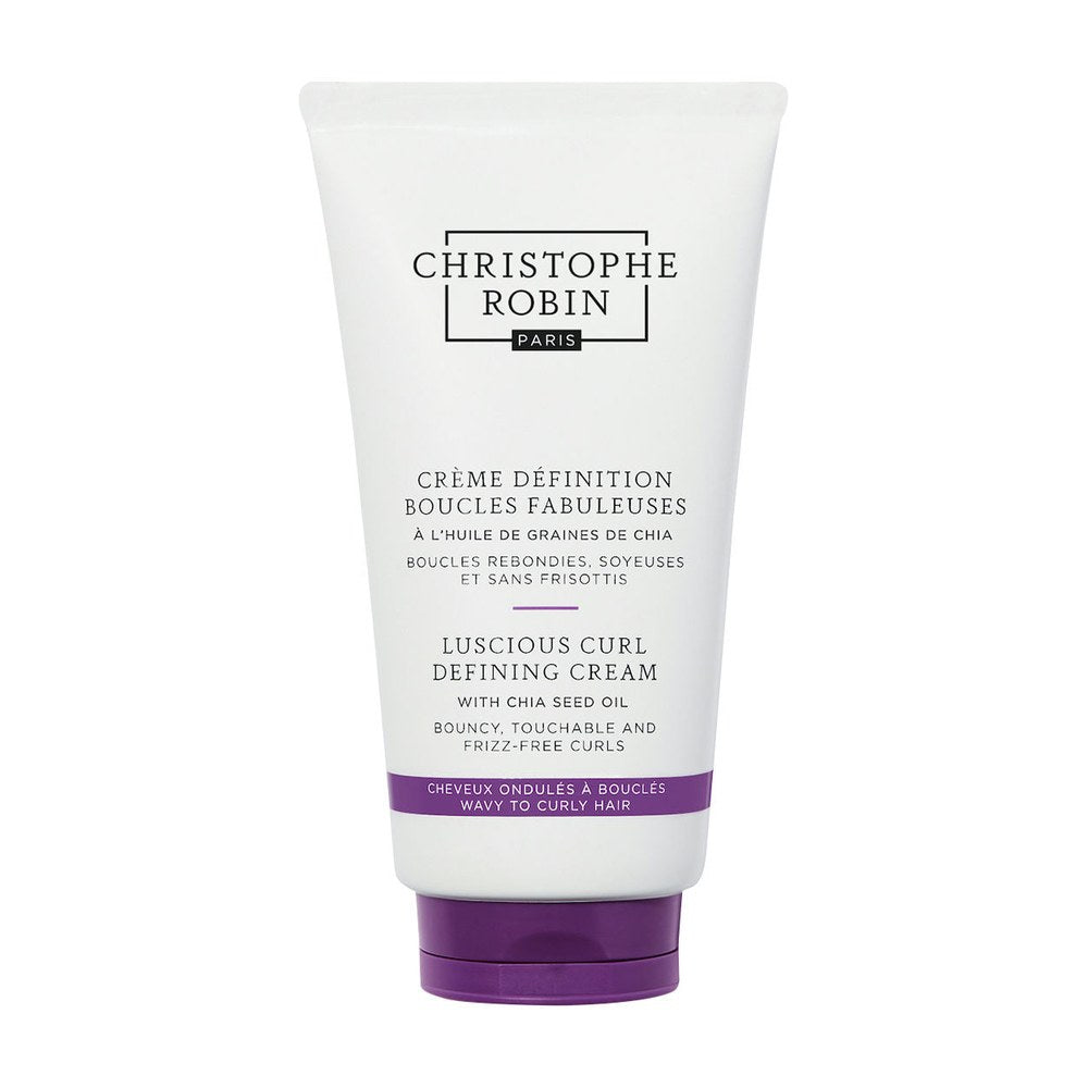 Christophe Robin Hedelmällinen tasoittava voide aaltoileville ja kiharille hiuksille chia-siemenöljyllä 150 ml
