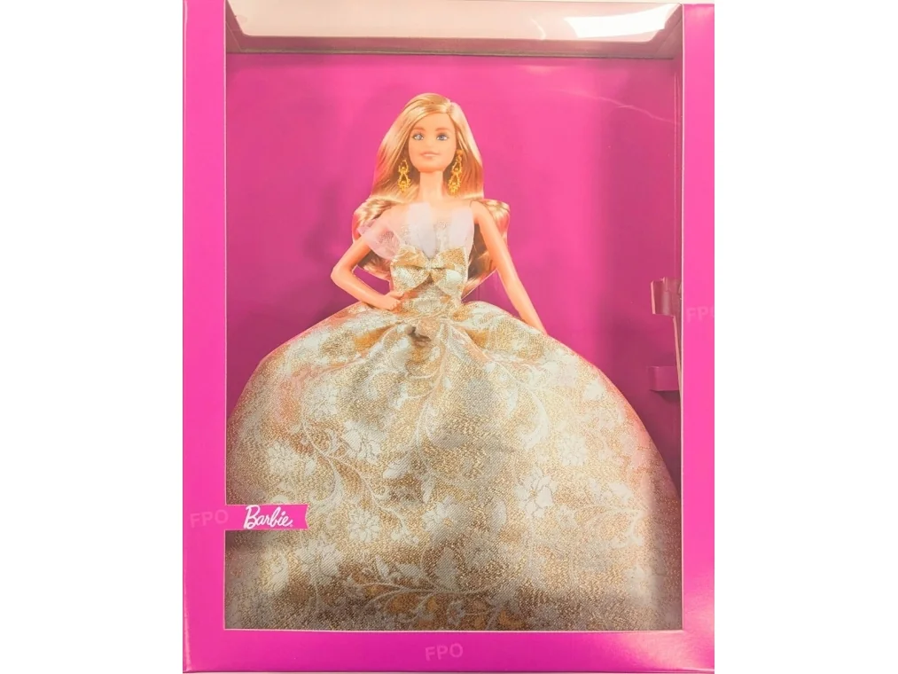 Barbie-juhla 2025, vaalea, kulta- ja hopeamekko