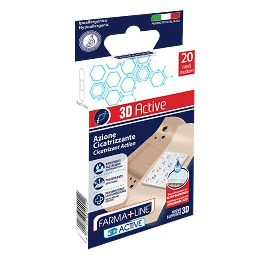 Farmaline 3D Active Haavalaastarit 20 kpl