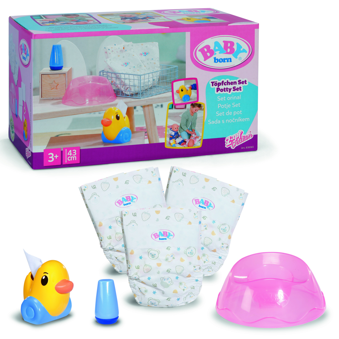 BABY born Potty Set, Potta, 3 vuosi/vuosia