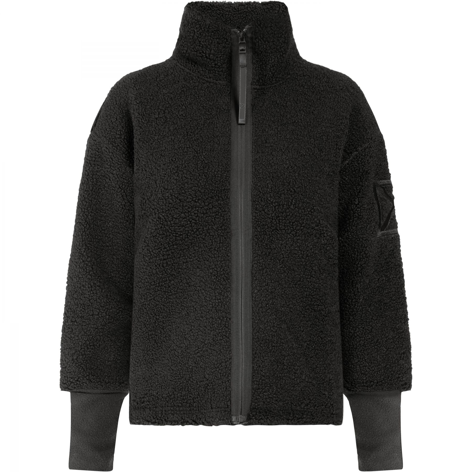Didriksons Mella FZ 3, fleece-takki, nainen, musta