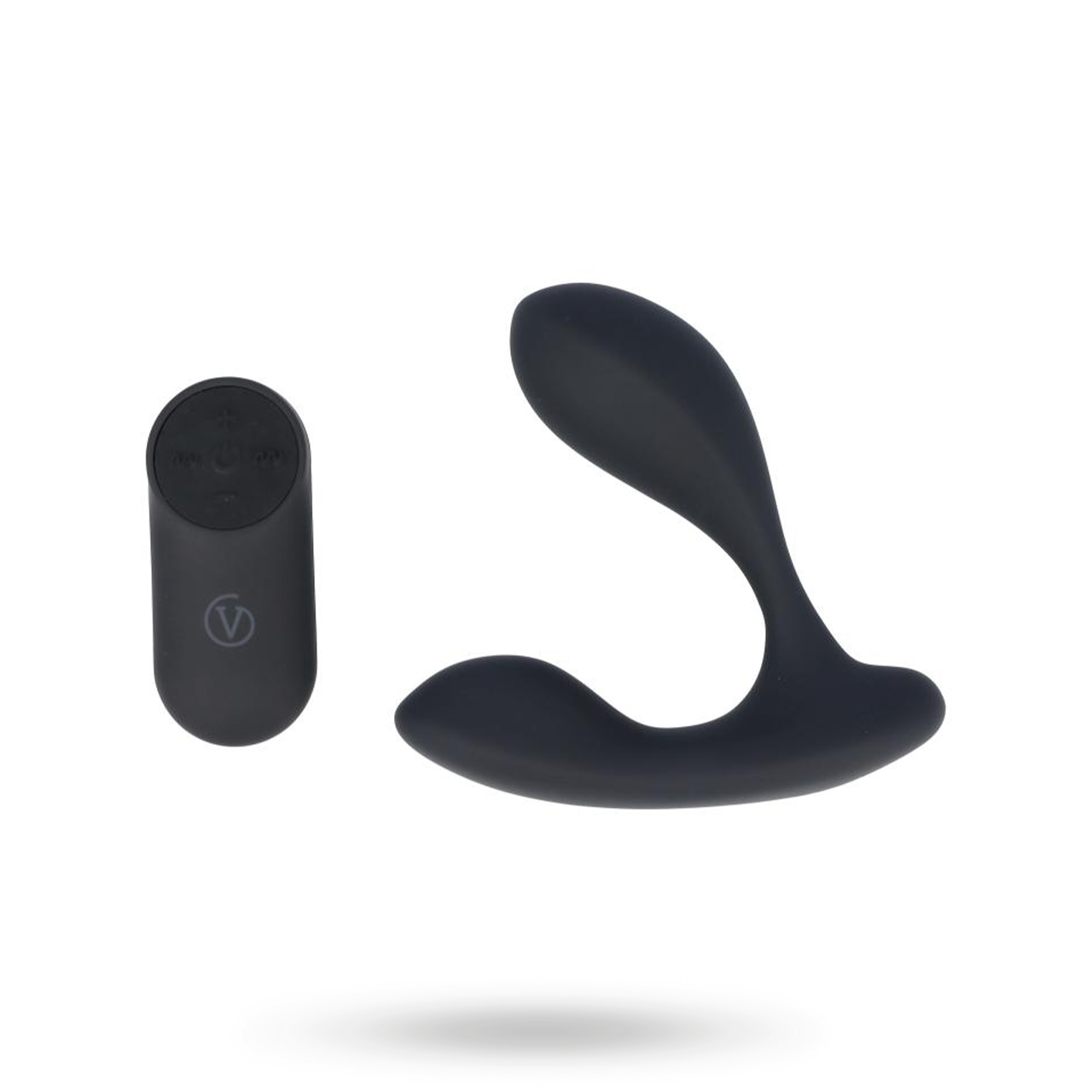 Prostatic Vibrator With Remote Black Prostatavibraattori