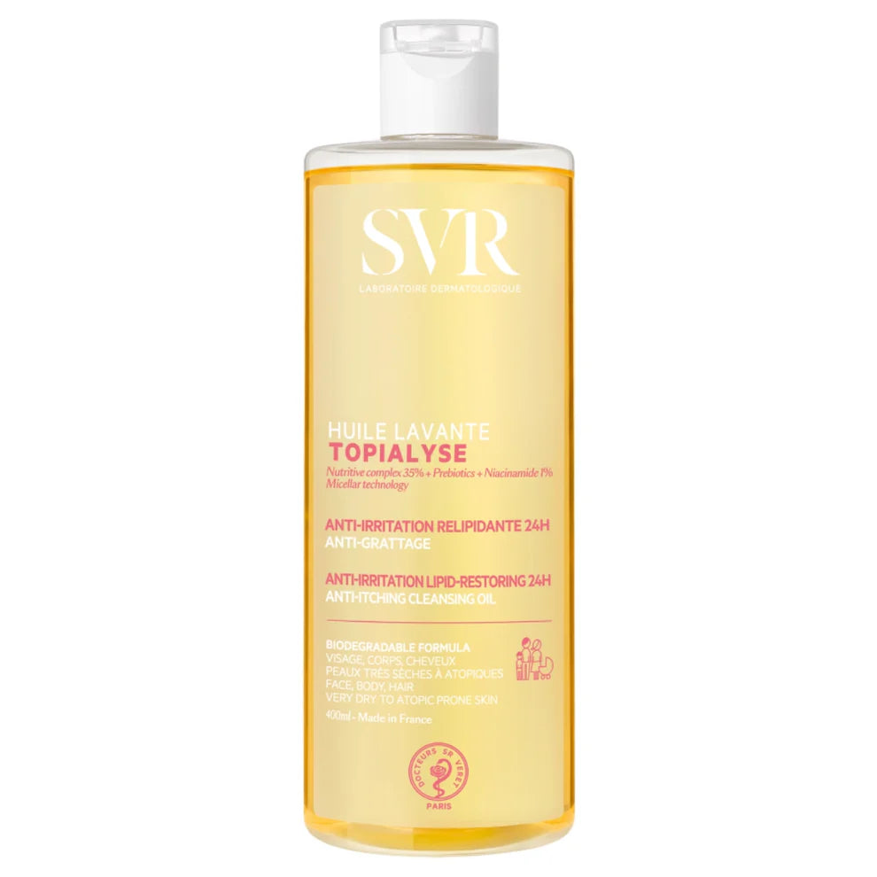 SVR Topialyse Huile Pesuöljy hajustettu 400 ml
