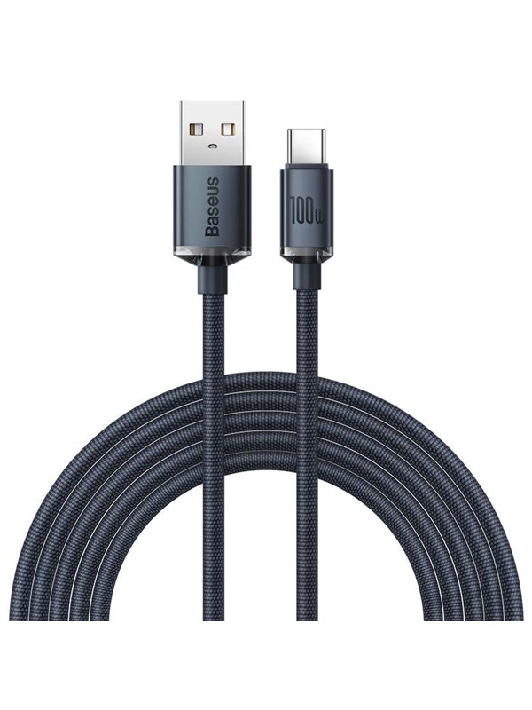 Baseus Crystal Shine cable USB to USB-C 100W 2m (black)