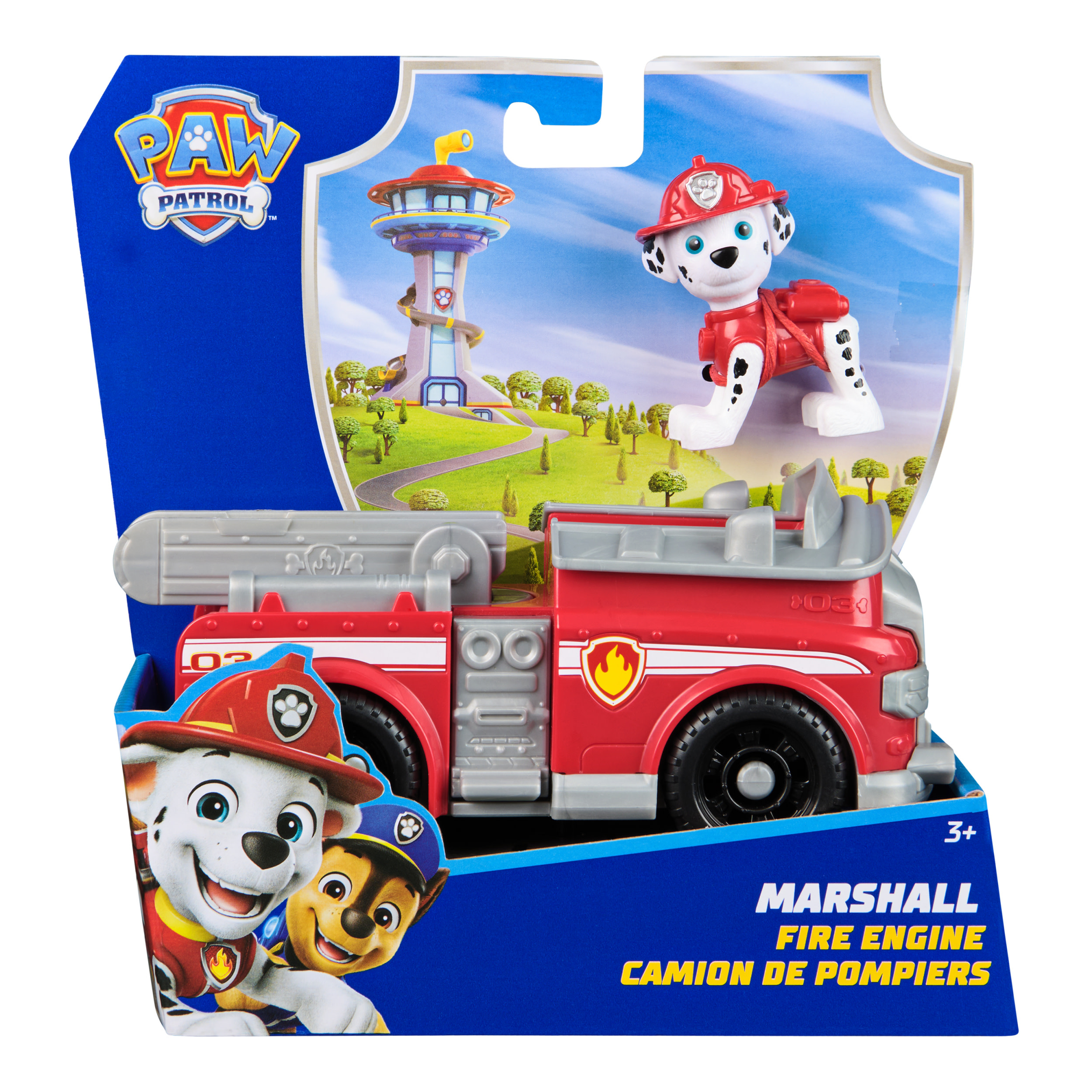 PAW Patrol Marshall’s Firetruck, Paloauto, 3 vuosi/vuosia, Muovi, Harmaa, Punainen