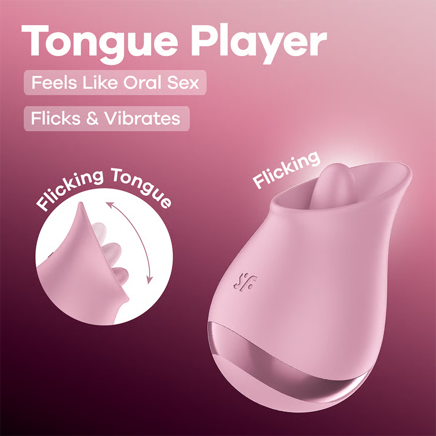 Satisfyer Tongue Player Flicking Clitoral Stimulator Klitoris vibraattori