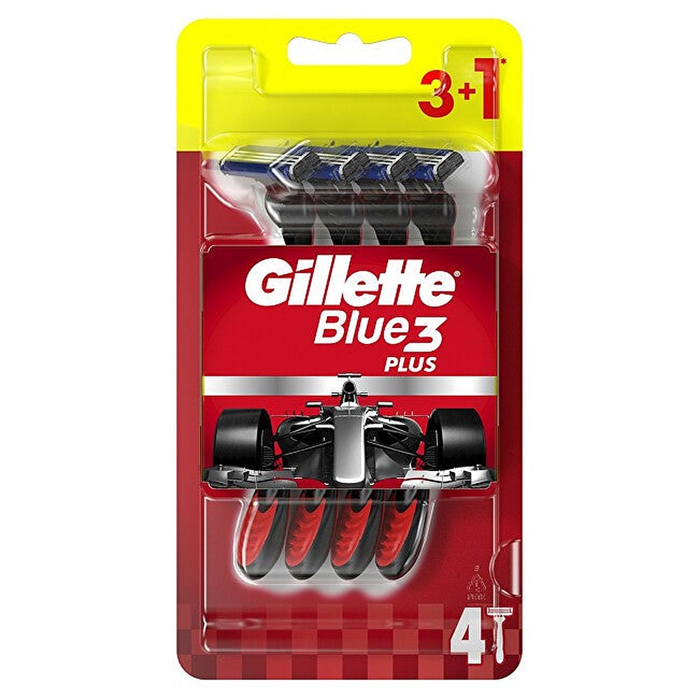 Gillette Kertakäyttöiset partahöylät Gillette Blue3 Plus 3+1 kpl