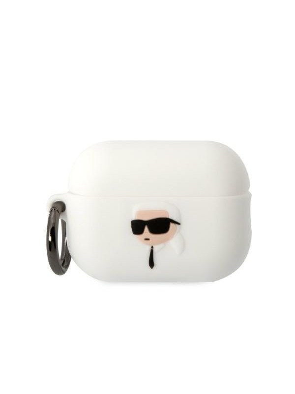 Karl Lagerfeld KLAP2RUNIKH AirPods Pro 2 cover white/white Silicone Karl Head 3D