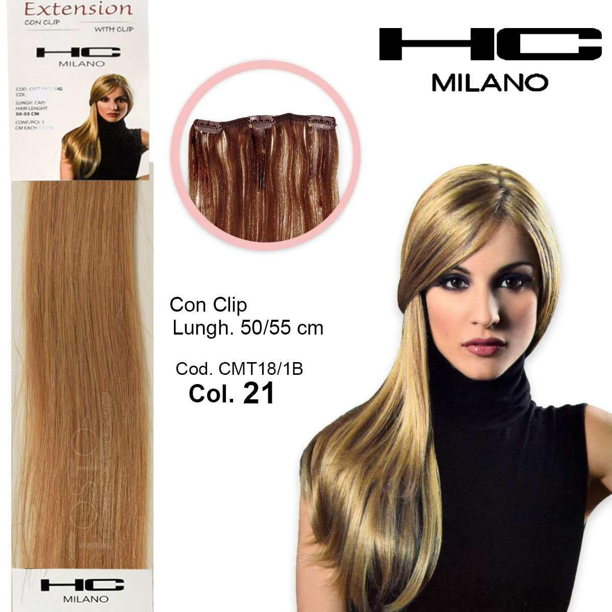 Hc Milano Extension 3 Clip Ei Remy Largh.14-16Cm Pituus.50Cm Väri.21 Erittäin Kirkas Vaalea 9,32