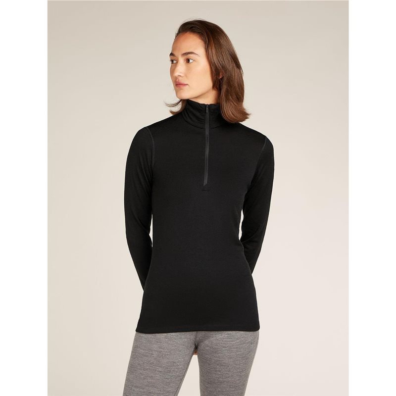Icebreaker W 200 Oasis LS HalfZip Black - 3XL