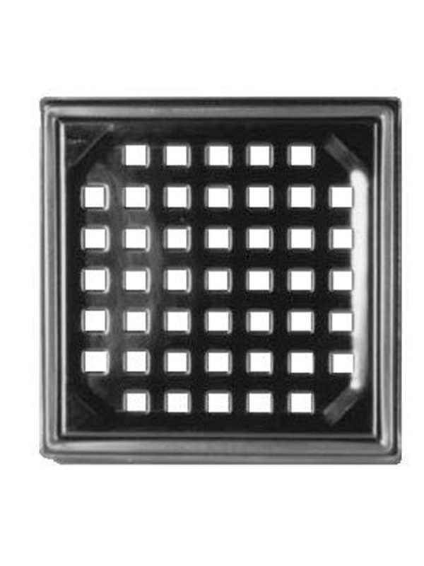 PURUS haponkestävä ruostumattomasta teräksestä valmistettu ritilä 154X154 mm. vakioviemäreihin