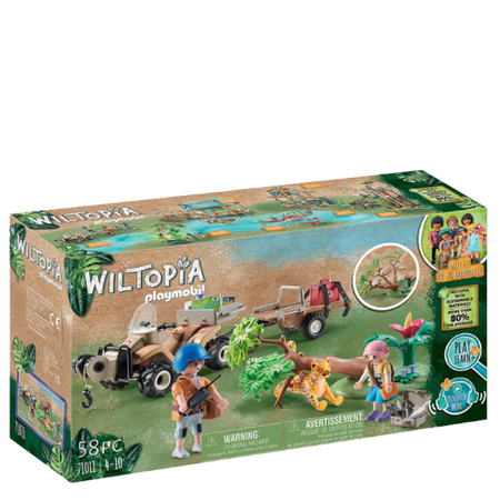 Playmobil Wiltopia Eläinten Pelastus Mönkijä Leikkisetti