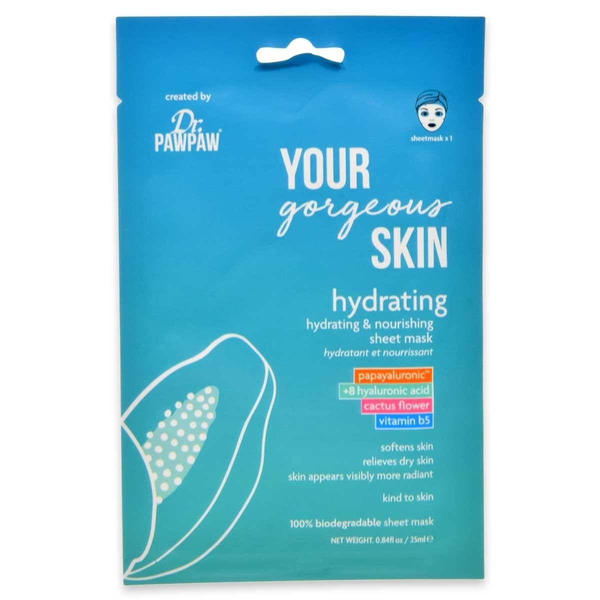 Dr. Paw Paw Hydrating Sheet Mask - Kosteuttava Naamio 25 ml