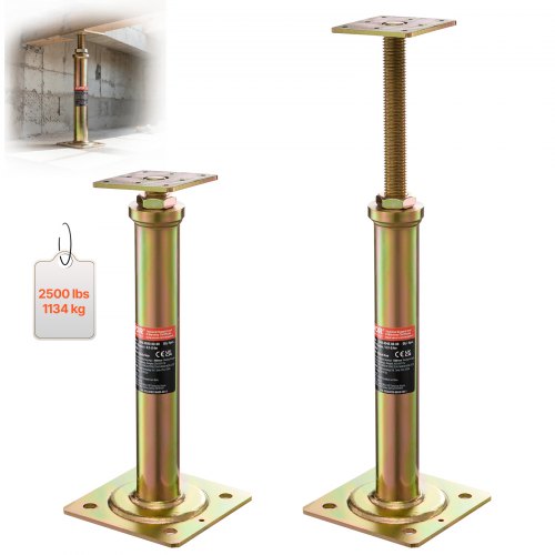 VEVOR 4PCS Adjustable Floor Jack Post House Floor Leveling Lift 29.5 cm-40.6 cm Height