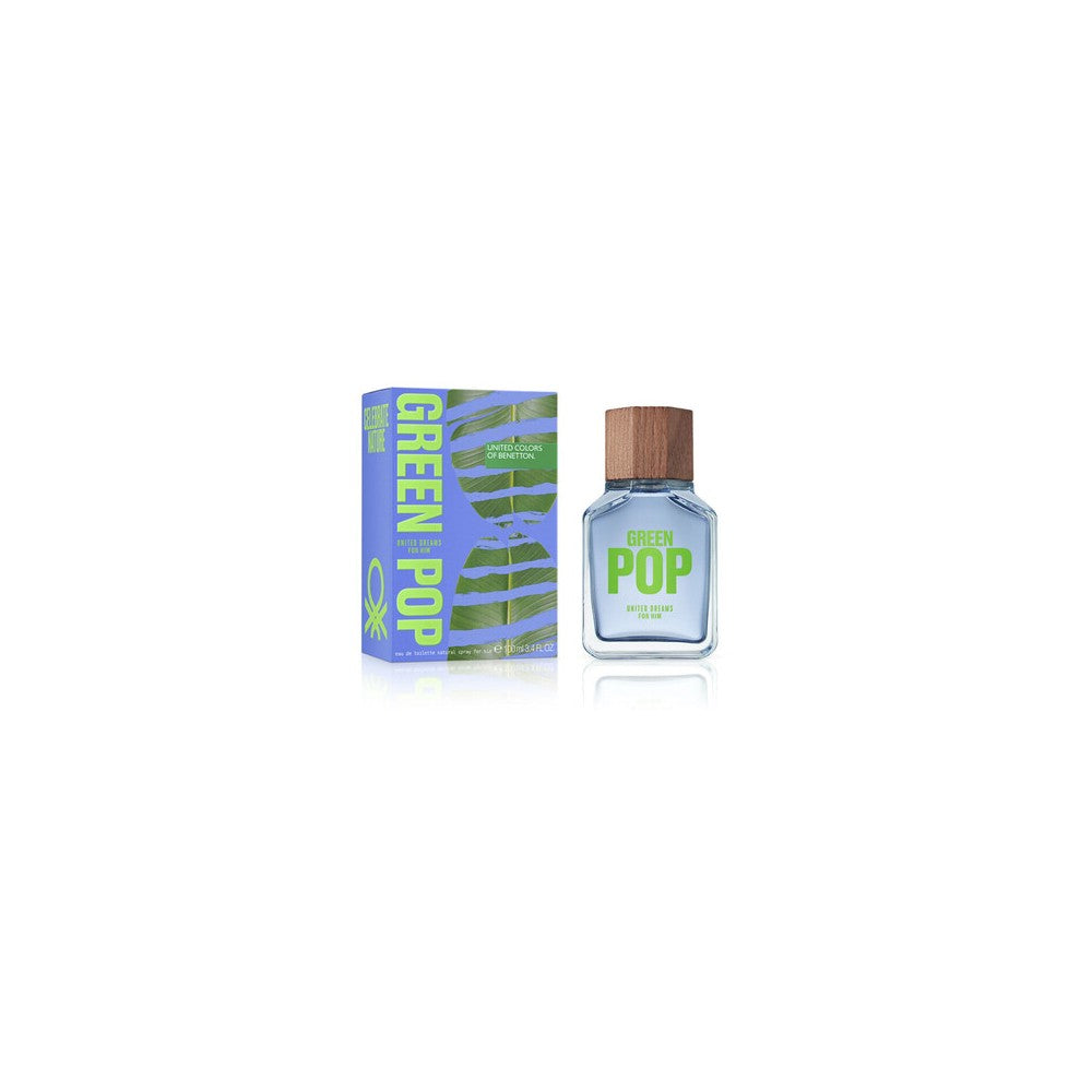 Benetton United Dreams Green Pop Eau de Toilette miehille 100 ml