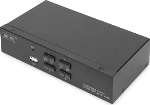 Digitus 4-porttinen 4k Hdmi Kvm -kytkin