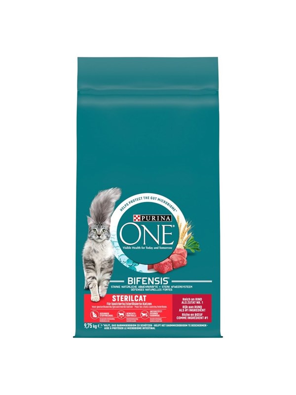 PURINA NESTLE One Sterilcat Wołowina - dry cat food - 9.75kg