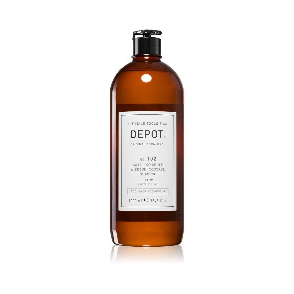Depot Nro 102 Anti-hilse ja talinhallinta Tasapainottava shampoo rasvaiselle päänahalle 1000 ml