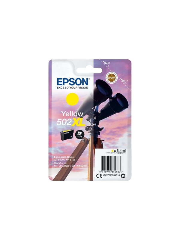 Epson Muste Keltainen 502xl - Xp-5100/5105/wf-2860/2865