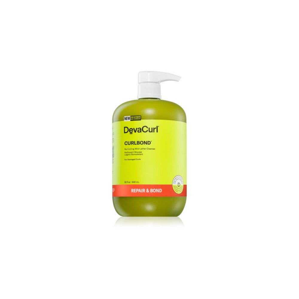 DevaCurl CurlBondTM hellävarainen puhdistusvaahto vaurioituneille hiuksille 946 ml