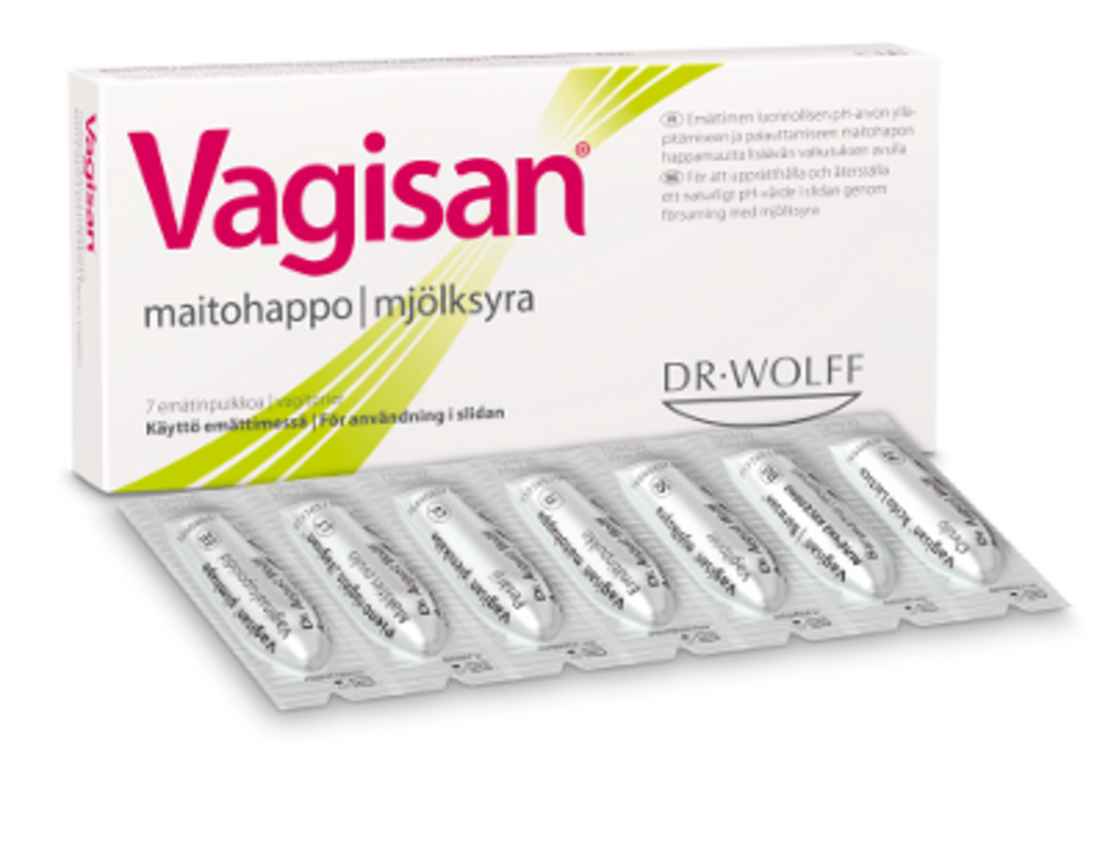 Vagisan maitohappo emätinpuikko 7 kpl