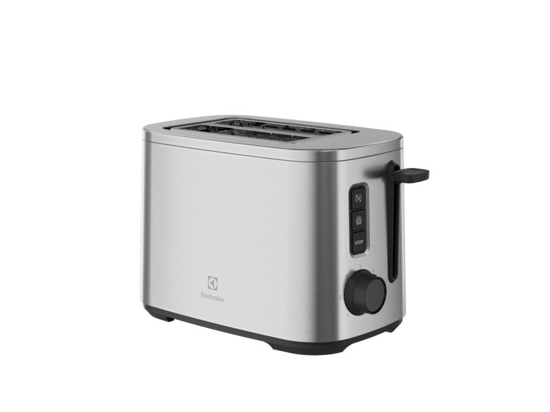 Electrolux E5T1-4ST, 2 viipale(i)ta, Harmaa, Ruostumaton teräs, Painikkeet, Rotaatio, LED, 800 W, 220-240 V