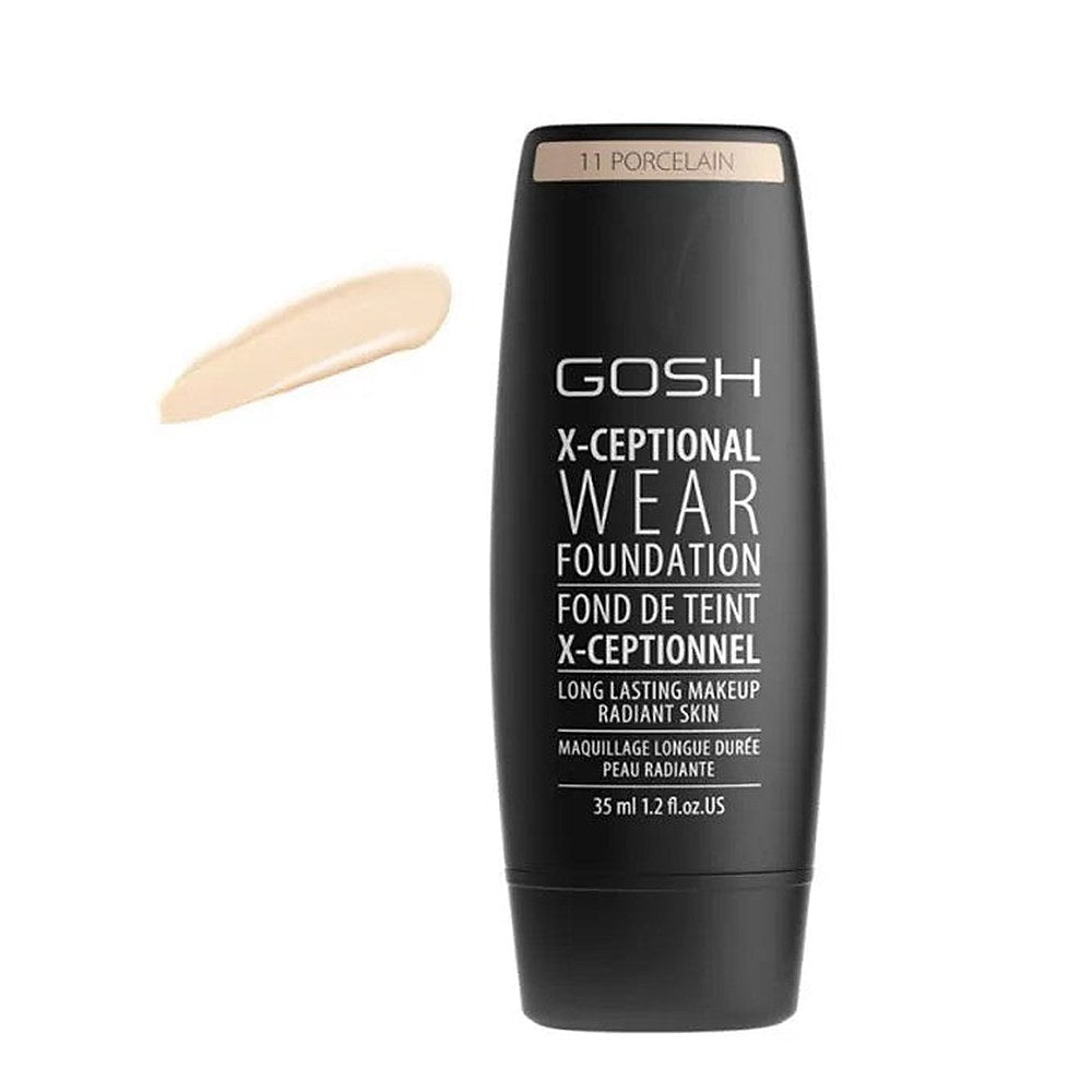 Gosh X-Ceptional Wear Foundation Pitkäkestoinen meikkivoide 11 Posliini 35ml