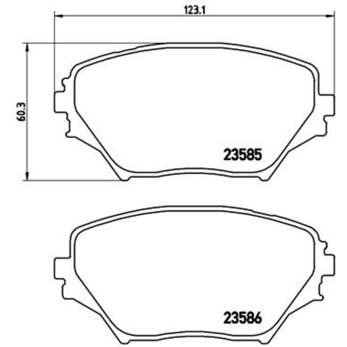 Jarrupalat, levyjarru BREMBO P 83 055