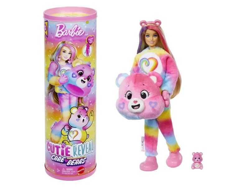 Barbie Cutie Reveal Care Bears -nukke, Muotinukke, Naaras, 3 vuosi/vuosia, Tyttö, 303 mm, 280 g