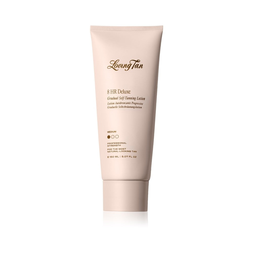 Loving Tan Deluxe asteittainen ravitsemus kehonmaito parantaa keskisuuria värejä 150 ml