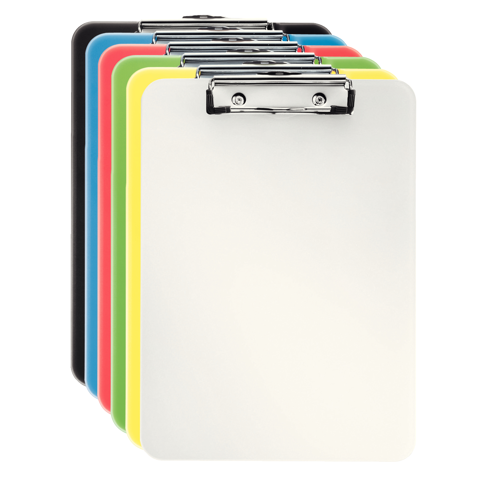 Esselte Vivida - clipboard - for A4 - capacity: 80 sheets - translucent assorted