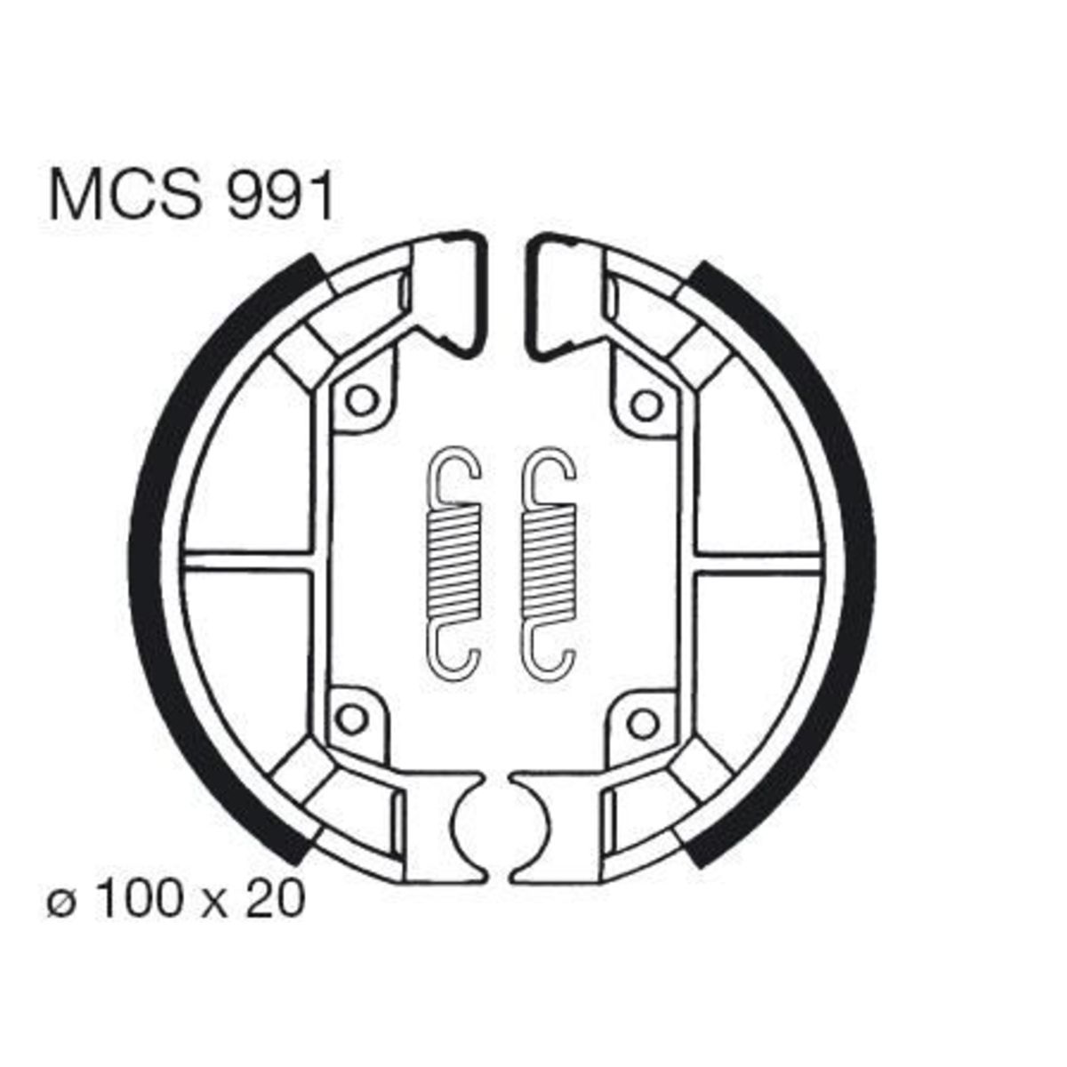 Jarrukenkäsarja TRW MCS991