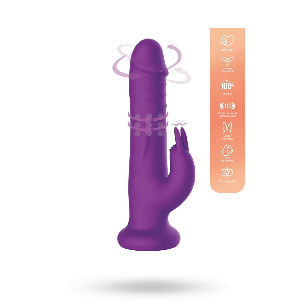 Playhouse Rotating Beads Rabbit Vibrator Jänisvibraattori