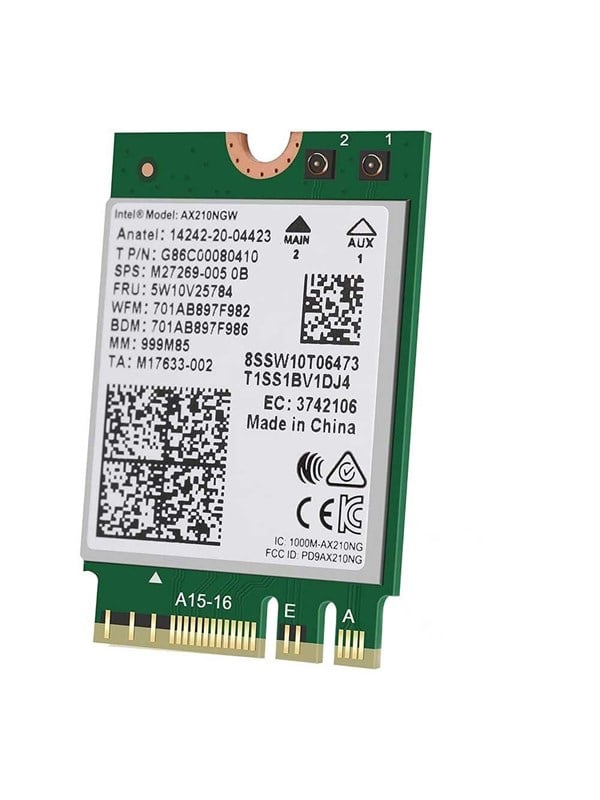 Intel Wi-Fi 6 AX210 M.2 2230 2x2 (Ei vPro)