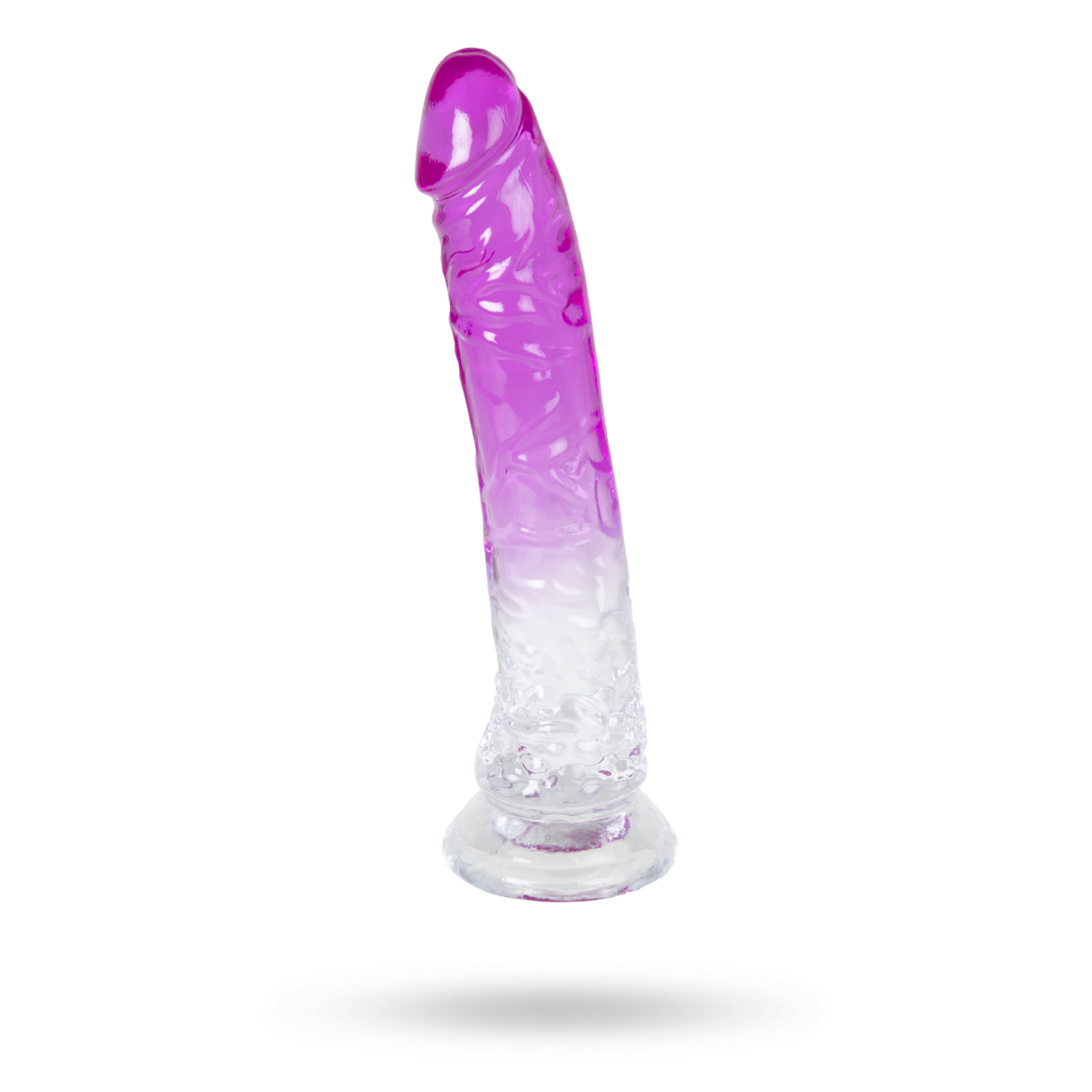 Dual Color Dildo Purple & Clear 20 cm Dildo imukupilla